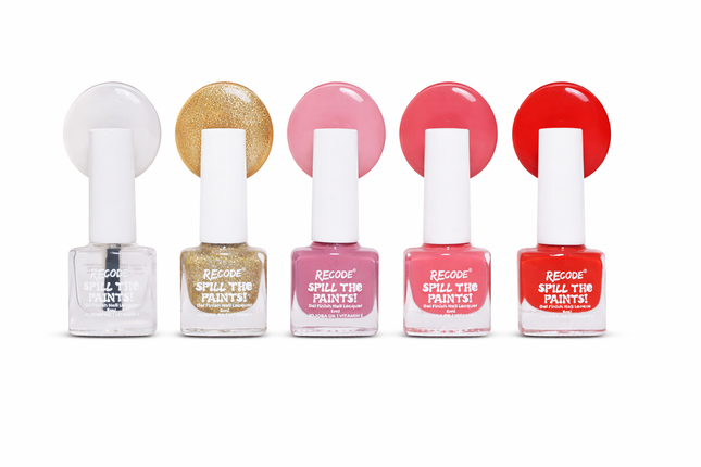 Recode Red Spill The Paints Nail Paint Set Of 5 (5 X 5ML) product image 1