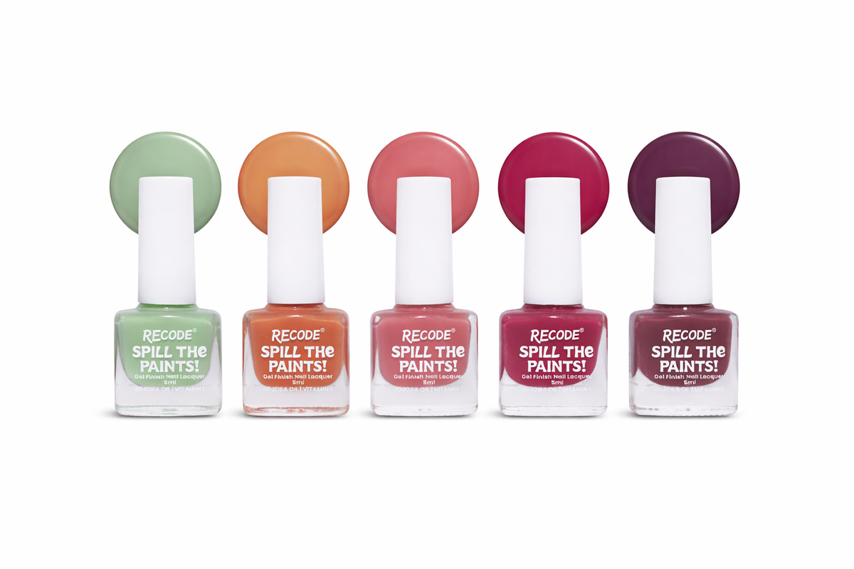 Recode Purple Spill The Paints Nail Paint Set Of 5 (5 X 5ML) product image 1