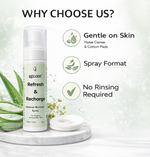 Recode Refresh and Recharge Makeup Remover Spray application