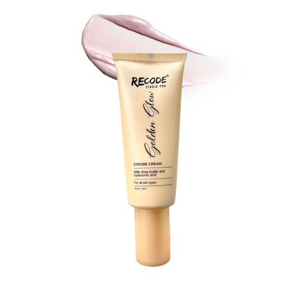 Recode Strobe Cream Rose Gold swatch and benefits