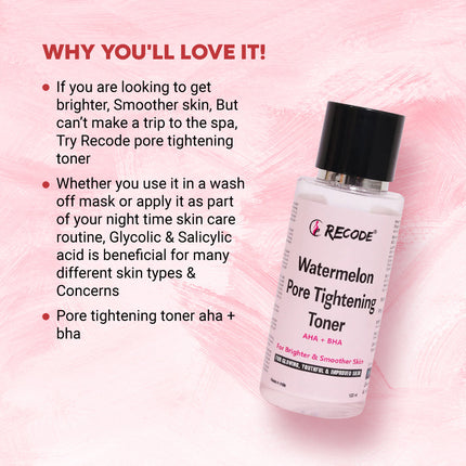Recode Watermelon Pore Tightening Toner - 100 ML product image 3