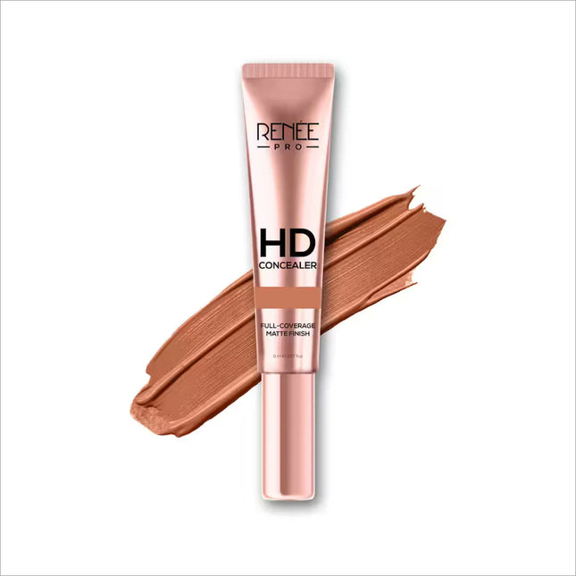 Close-up of Renee Cosmetics Pro HD Concealer - Mink (8 g), the best concealer for hyperpigmentation, showcasing its pigmented coverage for a flawless finish.