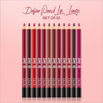 Renee Define Matte Lip Liner showcasing its vibrant colors, perfect as a long lasting lip liner that prevents feathering and bleeding.