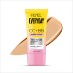 RENEE Everyday CC + BB Hybrid Cream With SPF 20, lightweight bb cream with spf that hydrates skin and softens texture.