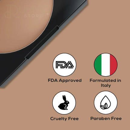 RENEE Face Base Compact Powder Almond Beige 9gm - COMPACT