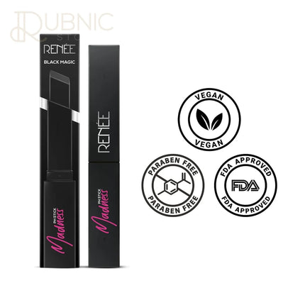 RENEE Madness PH Lipstick 3gm Black Lipstick with Pink