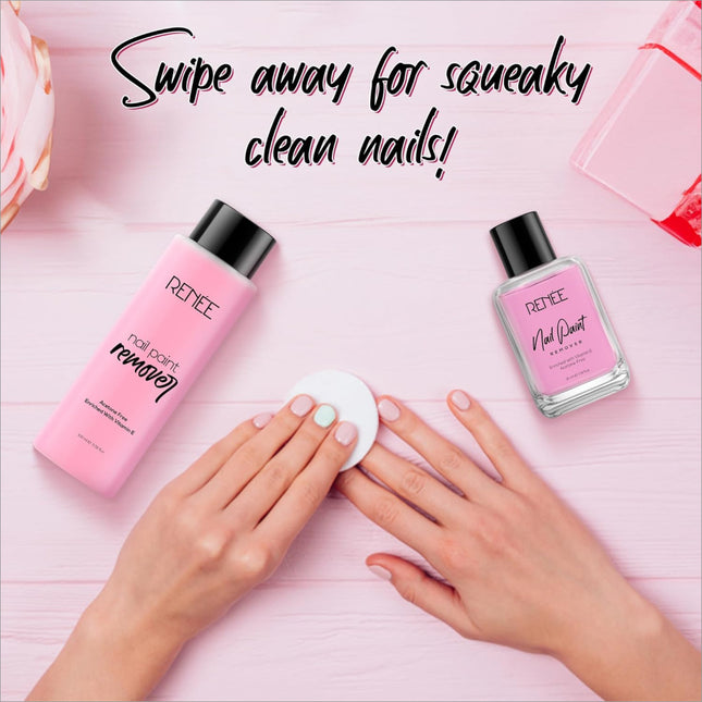 RENEE Nail Paint Remover 30ml - Moisturizing Acetone Free