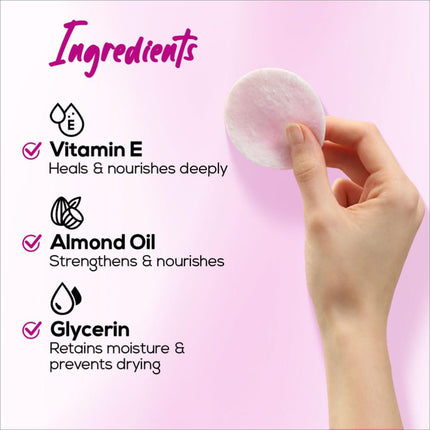 Lifestyle shot of RENEE Nail Paint Remover Wipes, focusing on their ease of use and effectiveness in removing nail polish.