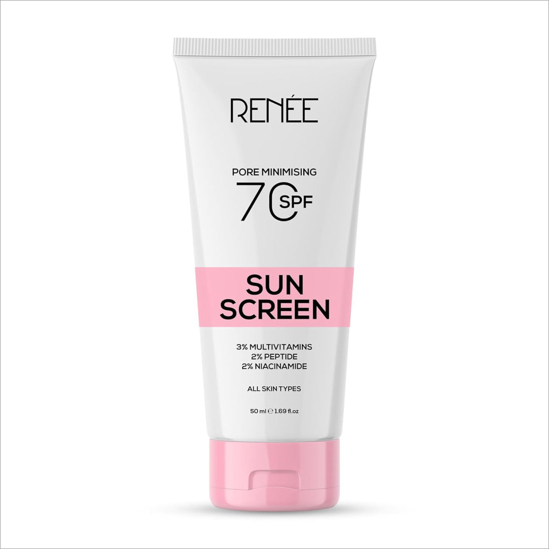 a tube of sunscreen on a white background