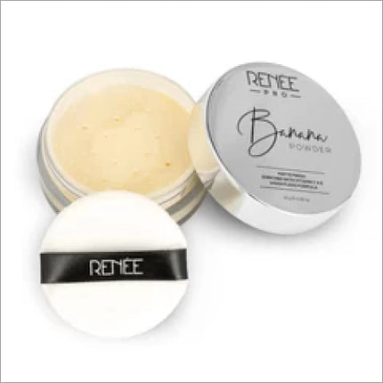 RENEE Pro Banana Powder - 10gm packaging, ideal banana powder for makeup that smoothens skin and controls shine.