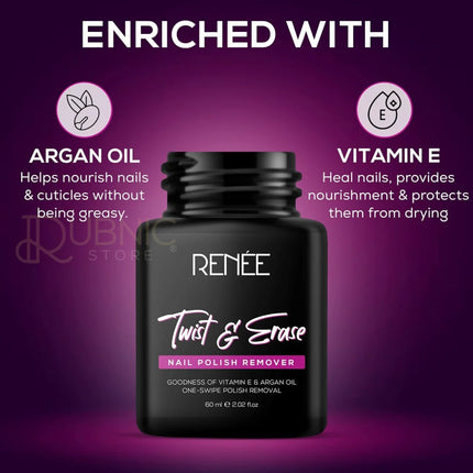 RENEE Twist & Erase Nail Polish Remover 60ml - NAIL PAINT