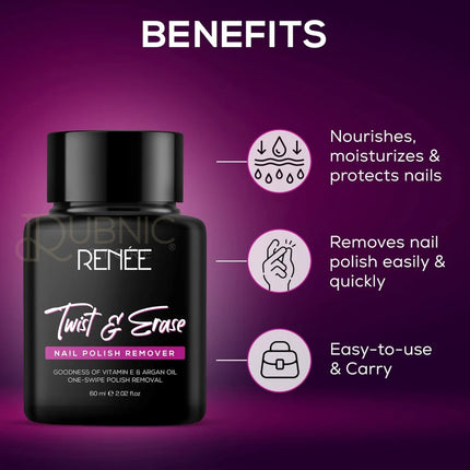 RENEE Twist & Erase Nail Polish Remover 60ml - NAIL PAINT
