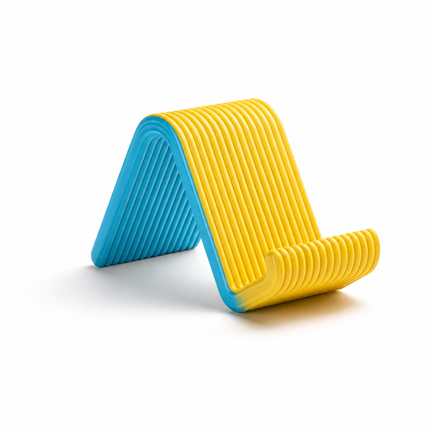 Rubnic Craft 3D printed mobile stand - Dual Yellow-Cyan