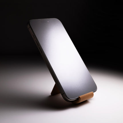 3D printed mobile stand holding a smartphone