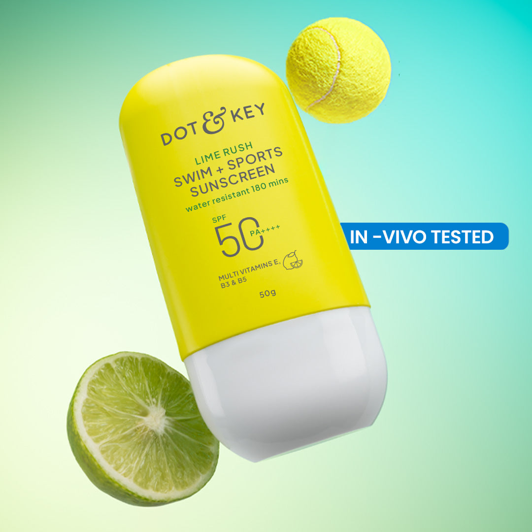 Dot & Key Lime Rush Swim + Sports Sunscreen SPF 50+ PA++++ - 50g – front pack