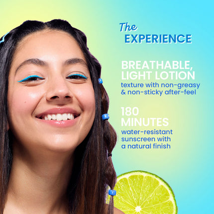 Dot & Key Lime Rush Swim + Sports Sunscreen SPF 50+ PA++++ - 50g – lightweight lotion experience