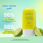 Dot & Key Lime Rush Swim + Sports Sunscreen SPF 50+ PA++++ - 50g – brand study results