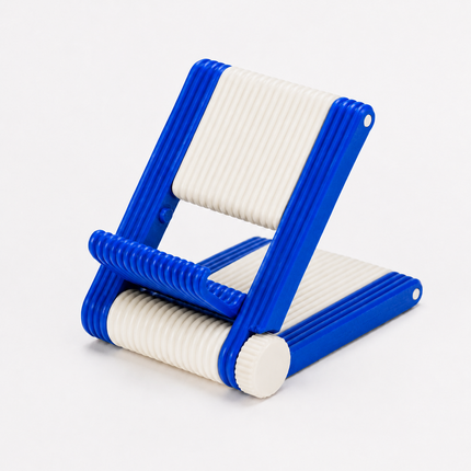 Rubnic foldable phone stand - Multi Cobalt Blue and Jade White