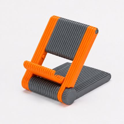 Rubnic foldable phone stand - Multi Sunny Orange and Grey