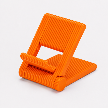 Rubnic foldable phone stand - Single Sunny Orange