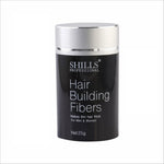 Demonstration of Hair Building Fiber Black as a reliable solution for thinning hair.