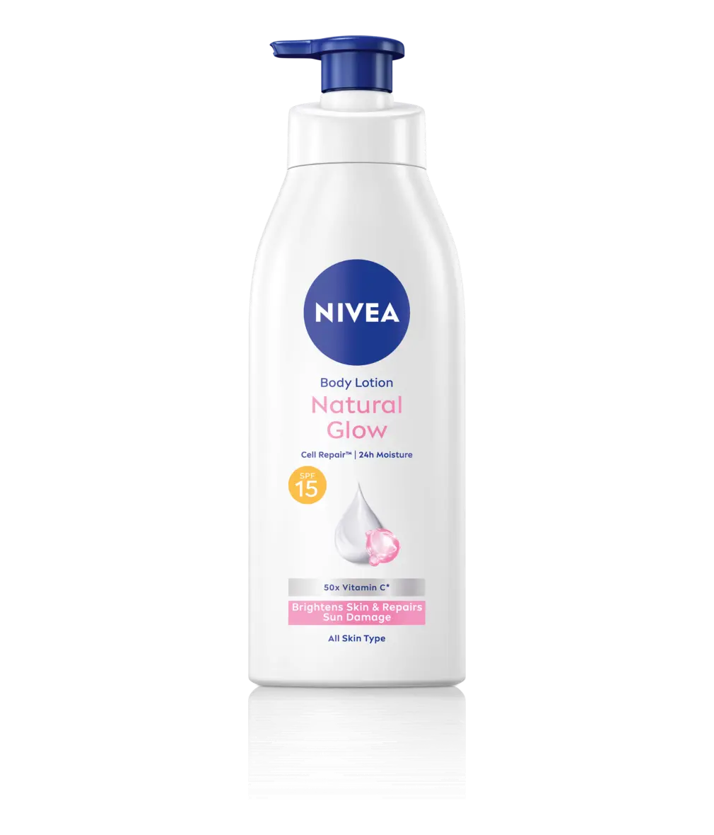 NIVEA Natural Glow SPF 15 Body Lotion 400ml – front