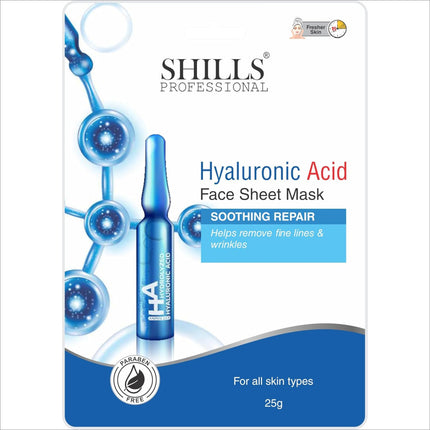 SHILLS professional facial mask before and after results highlighting skin improvement.