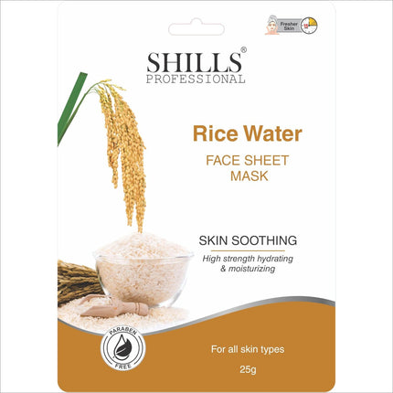 SHILLS professional facial mask with skincare accessories for an at-home spa experience.