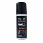 Shills Professional Cover-Up Temporary Concealer Hair Spray bottle showcasing its fast-drying, lightweight formula for covering gray roots and thinning areas.