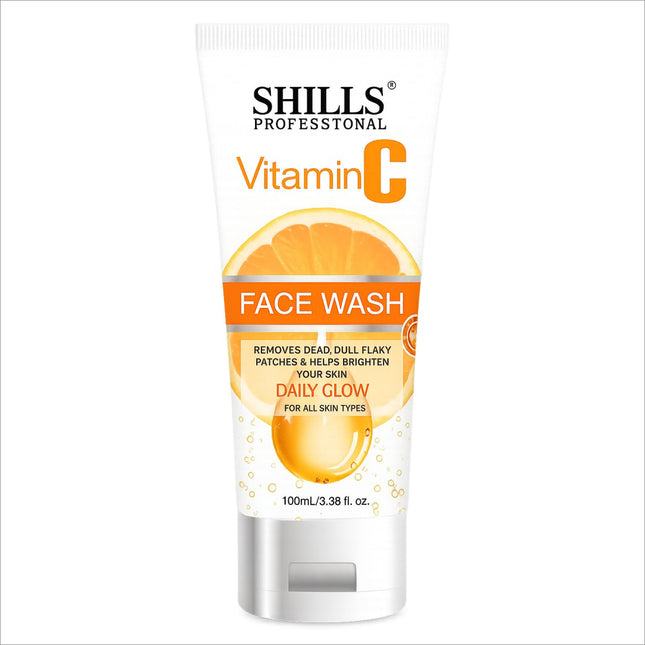 SHILLS Professional Face Wash with Vitamin C, designed for radiant and refreshing skin care, ideal as a professional face wash for all skin types.