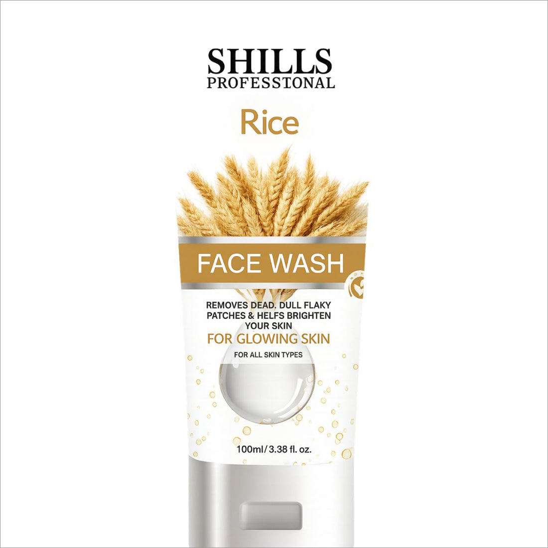 SHILLS Professional Face Wash with Vitamin C on a bathroom counter, representing an essential professional face wash for daily skincare routines.