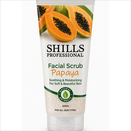 SHILLS PROFESSIONAL Facial Scrub - Hydrating gentle facial exfoliator for a soft touch.