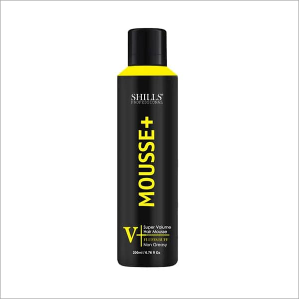Shills Professional Mousse+ Super Volume Hair Mousse, Non-Greasy Formula, 200ml - a premium hair volume mousse designed for exceptional lift and texture for all hair types.