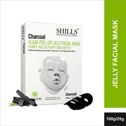 SHILLS PROFESSIONAL Algae Peel Off Jelly Facial Mask branding and packaging image, showcasing the professional spa treatment qualities of this peel off jelly mask.