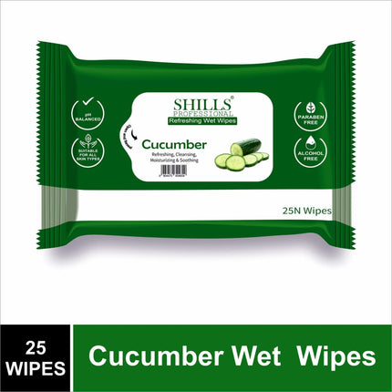 SHILLS PROFESSIONAL Wet Wipes packaging highlighting the best wet wipes designed for travel.