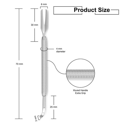 Silver Cuticle Pusher NRC-PUSHER - 3