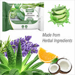 Skinic 100% Herbal Refreshing Wipes with Aloevera Fragrance