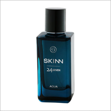 a bottle of skin cologne on a white background