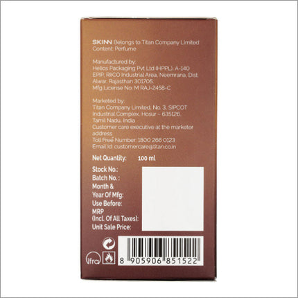 a brown box with a white label on it