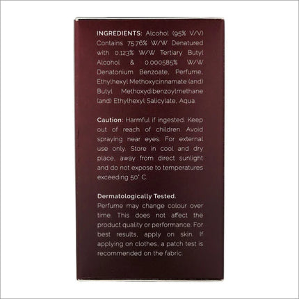 Fragrance description of SKINN 247 Scarlet, a 100 ml women's eau de parfum with a captivating blend of raspberry, orange blossom, and rich coffee.