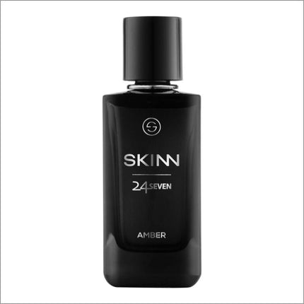 a bottle of skinn cologne on a white background