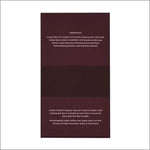 the back of a book with a white background