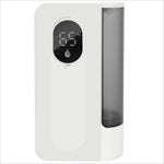 White wall-mounted s12 smart automatic soap dispenser with digital display and transparent water reservoir for kitchen bathroom