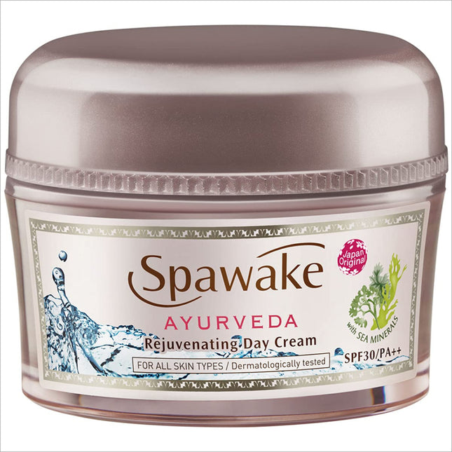 Spawake Ayurveda Face Cream, Rejuvenating Day Cream with SPF 30 PA++ designed for natural skin beauty and protection.