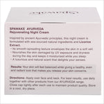 SPAWAKE Ayurveda Rejuvenating Night Cream 50 g - Featuring Kappaphycus alvarezii for moisturizing in this effective ayurvedic night cream.