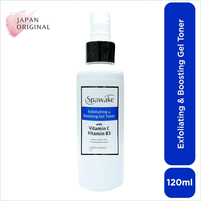 Close-up of Spawake Exfoliating Face Toner, highlighting its exfoliating properties for glowing skin.