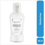 Infographic on benefits of Spawake Brightening Solution Milky Smooth Day Moisturiser including UV protection and hydration.
