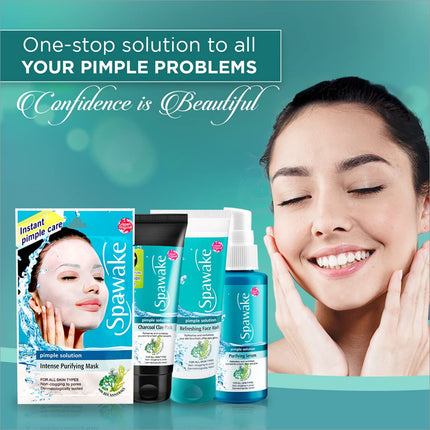 Spawake Anti Acne Care Pimple Solution Serum 50ml product image showing packaging.