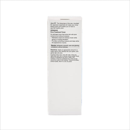 User enjoying the refreshing sensation of Spawake Pore Treatment Toner after application.
