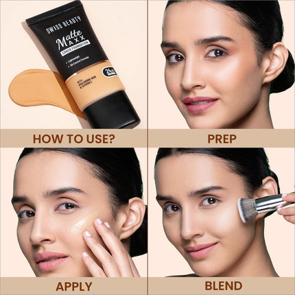 Swiss Beauty 24-Hour Foundation With Hyaluronic Acid